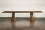 Argentine Rosewood Twin Pedestal Luca Table by Costantini | Dining Table in Tables by Costantini Design. Item made of wood
