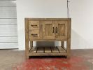 Model 1060 - Custom Single Sink Vanity | Countertop in Furniture by Limitless Woodworking. Item composed of maple wood compatible with mid century modern and contemporary style