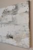 Intensely Textural Mixed Media Painting in Light Neutrals | Mixed Media by Everything Eventually Studio. Item made of canvas compatible with boho and minimalism style