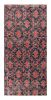 Vintage Zeki Müren Rug in Navy Blue with Red Geometric | Area Rug in Rugs by Rug and Kilim