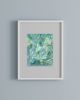 Structured Botanical | Mixed Media in Paintings by Elizabeth MacLean. Item composed of paper compatible with boho and contemporary style