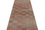 Vintage Zeki Müren Runner Rug in Red with Trellises | Area Rug in Rugs by Rug and Kilim