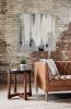 Concrete + Carved Wood End Tables | Tables by Alicia Dietz Studios. Item composed of walnut and concrete