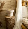 SAT A sculptural table lamp | Lamps by ENOceramics. Item made of ceramic compatible with minimalism and contemporary style