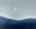 "Night" I Modern Landscape I Framed Giclée Print | Prints in Paintings by ART + ALCHEMY By Nicolette Atelier. Item composed of wood and canvas in minimalism or country & farmhouse style