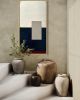 Gray Area 18x36 Original abstract acrylic on canvas. Framed | Oil And Acrylic Painting in Paintings by JD Logan Fine Art. Item composed of wood and canvas in minimalism or contemporary style