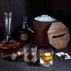 Solid Wood Ice Bucket in Cherry or Oak | Drinkware by Alabama Sawyer. Item composed of oak wood and steel