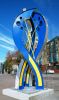 Tulip | Public Sculptures by Gus Lina Art. Item made of aluminum