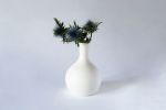 White Porcelain Bud Vase | Vases & Vessels by Tina Fossella Pottery. Item composed of ceramic