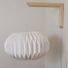 Wall sconce +Sphere L | Sconces by Studio Pleat. Item made of wood & paper compatible with minimalism and contemporary style