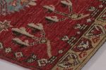 Rug & Kilim's Mid-Century Anatolian Rug in Red Traditional | Area Rug in Rugs by Rug and Kilim