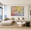 Floral Abstract Painting Blossom Deeply by Dorothy Fagan | Mixed Media in Paintings by Dorothy Fagan Fine Arts. Item made of canvas works with mid century modern & contemporary style