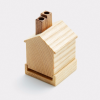 "Little Cottage" Incense Burner | Incense Holder in Decorative Objects by Stoop Workshop. Item made of walnut