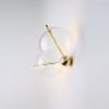 Lune wall lights | Sconces by SilvioMondinoStudio. Item composed of brass and glass