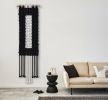 Figure II B&W - Modern Geometric Fiber Art | Macrame Wall Hanging in Wall Hangings by Zora Studio. Item composed of cotton in minimalism or contemporary style