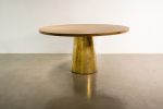 Benino Round table by Costantini Design | Dining Table in Tables by Costantini Designñ. Item composed of wood and bronze