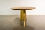 Benino Round table by Costantini Design | Dining Table in Tables by Costantini Design. Item composed of wood and bronze