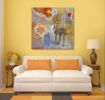 Lisa Bennett | Oil And Acrylic Painting in Paintings by Katherine Baronet | Lisa Bennett Salon in Dallas. Item composed of canvas and synthetic