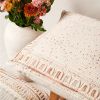 Maze Coral Hand Embroidered Pillow | Pillows by Studio Variously. Item made of cotton