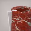 "Elara" Flower vase in Red marble and White Carrara | Vases & Vessels by Carcino Design. Item composed of marble compatible with minimalism and contemporary style