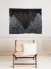 Handwoven Art: Abstract | Tapestry in Wall Hangings by Doerte Weber. Item made of fiber works with contemporary style