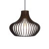 BLACK WOODEN CEILING LAMP Liset 300 | Pendants by ANEKOdesign. Item composed of wood