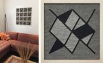 Framed Jacquard Weavings | Wall Sculpture in Wall Hangings by Zuzana Licko. Item made of fiber