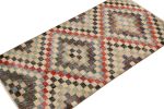 1960s Hand-knotted vintage distressed rug in beige-brown | Area Rug in Rugs by Rug and Kilim