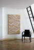 Pleated Wall Sculpture 003 | Wall Hangings by andagain. Item made of canvas works with minimalism & contemporary style