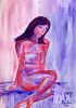 Colours of sensuality 8, Colores de Sensualidad 8 | Oil And Acrylic Painting in Paintings by Elena Parau. Item composed of paper in minimalism or contemporary style