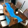 Epoxy Dining Table, Epoxy Resin Table, Epoxy Wood Table | Tables by Innovative Home Decors. Item composed of wood in country & farmhouse or art deco style