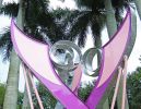 Orchid | Public Sculptures by Gus Lina Art. Item composed of aluminum
