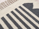 Handwoven Wool Grey Stair Runner | Runner Rug in Rugs by Evergreen Carpets. Item made of wool works with boho & minimalism style