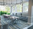 Custom Ring Pendants | Pendants by ILEX Architectural Lighting | Hilton Garden Inn Corvallis in Corvallis. Item made of metal