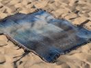 Cloud Current 2 - Woven Throw Blanket | Linens & Bedding by Jessie Bloom Studio. Item composed of cotton in boho or mid century modern style