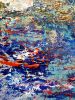Cosmic frequencies | Oil And Acrylic Painting in Paintings by Elena Parau. Item made of canvas works with contemporary & country & farmhouse style