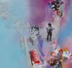 Born to be an artist II - Original mixed media painting | Mixed Media by Xiaoyang Galas. Item made of canvas with paper works with contemporary & modern style