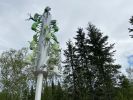 Battre le sentier | Public Sculptures by COOKE-SASSEVILLE | Zoo Sauvage de Saint-Felicien in Saint-Félicien. Item composed of steel