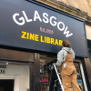 Glasgow Zine Library Signwriting | Signage by Rachel E Millar