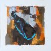 Vessel #4 — Abstract Acrylic on Paper 15×15, Warm Neutrals | Oil And Acrylic Painting in Paintings by Vincent Salvati – Contemporary Abstract Painter | NJ`. Item composed of paper in minimalism or contemporary style