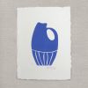Vessel study, Linocut, Ink on paper | Prints by Llinella. Item made of paper compatible with mid century modern and contemporary style