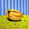 It's Bananas | Oil And Acrylic Painting in Paintings by Nicole Marshall Simms. Item made of canvas with synthetic works with boho & contemporary style