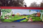 Healthy Eating Mural | Street Murals by Brenda Mauney Councill Councill Fine Art Studio, LLC.. Item made of concrete