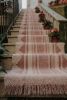 Handwoven Wool Pink Stair Runner | Runner Rug in Rugs by Evergreen Carpets. Item made of wool compatible with boho and minimalism style