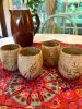 Pair of In the Wind, 10 oz. stemless wine cups | Drinkware by Honey Bee Hill Ceramics