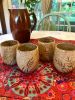 Pair of In the Wind, 10 oz. stemless wine cups | Drinkware by Honey Bee Hill Ceramics. Item made of stoneware