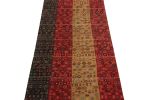 Antique Russian Verneh kilim in Red, Beige & Black Panels | Area Rug in Rugs by Rug and Kilim