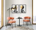 Painting gold art feminine figure | Mixed Media in Paintings by Oplyart. Item composed of paper in minimalism or mid century modern style