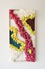 Kitchen Chaos | Wall Hangings by Camille McMurry. Item composed of oak wood and wool in art deco style