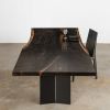 Oxidized Oak Dining Table No. 419 | Tables by Elko Hardwoods. Item composed of wood & steel compatible with contemporary style